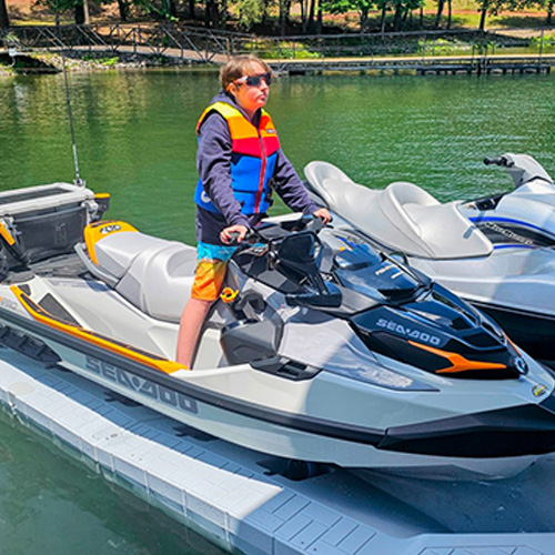 Snap Port drive-on jet ski dock sold by Snap Dock Orlando - in Windermere 